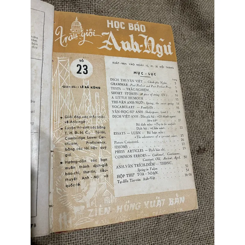 Học báo Anh Ngữ | Lê Bá Kông  | 10 số từ 21-30, chất lượng tốt 570475