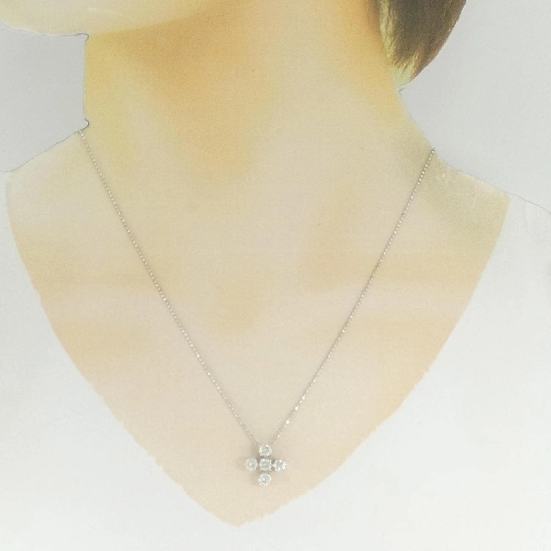 K18WG Dây chuyền kim cương 1.00CT - Hàng hiệu Chính hãng 858553