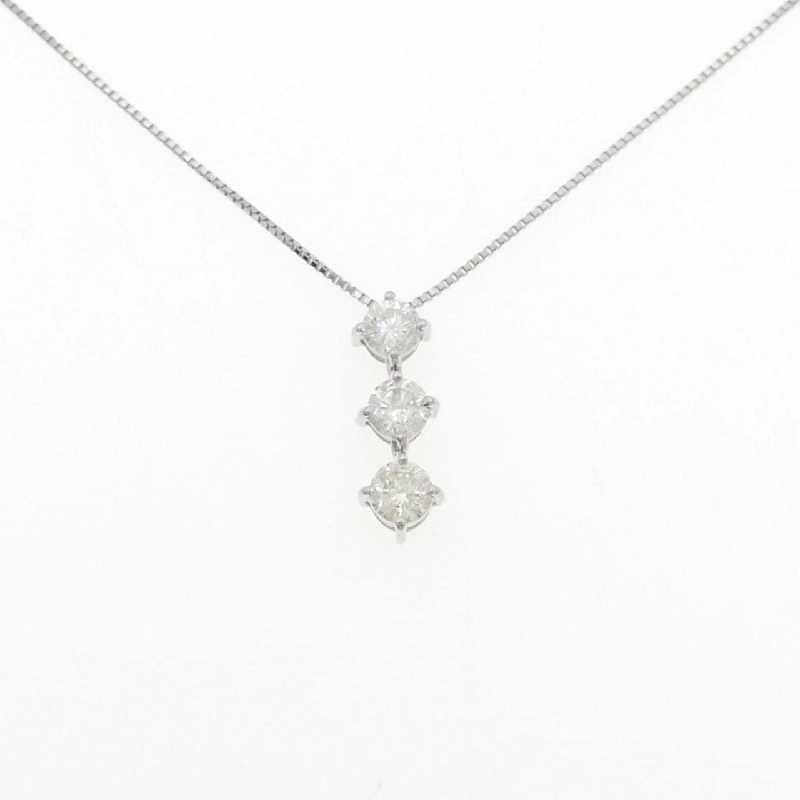 Dây chuyền kim cương ba viên PT900/PT850 1.00CT - Hàng hiệu Chính hãng 855718