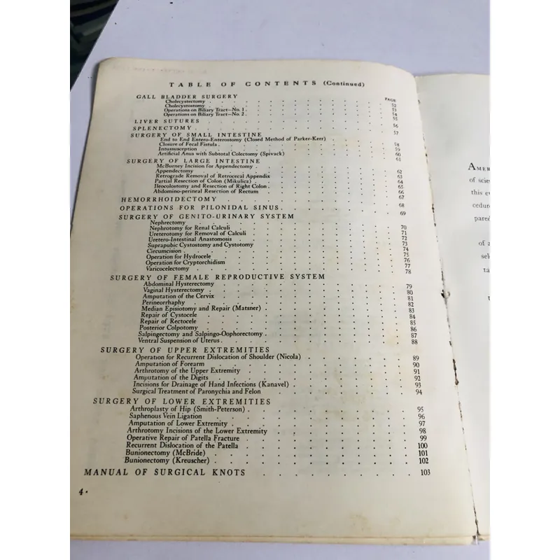 MANUAL OF OPERATIVE PROCEDURE AND SURGICAL KNOTS 700910