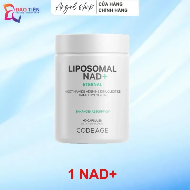 (Hàng CTY mới) Viên uống NAD+ Codeage nhập khẩu Mỹ hộp 60 viên 738735