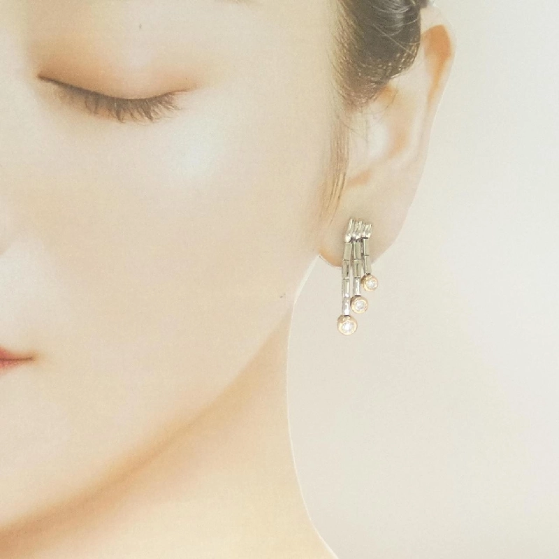 K18WG/K18PG Bông tai kim cương - Hàng hiệu Authentic 868770