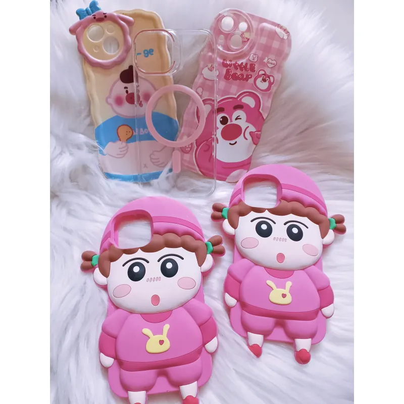 Ốp lưng iPhone 13 màu hồng dễ thương  777664