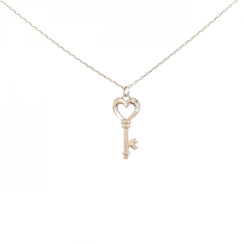 K10PG Khóa × Trái tim Dây chuyền Kim cương - Hàng hiệu Chính hãng 856805