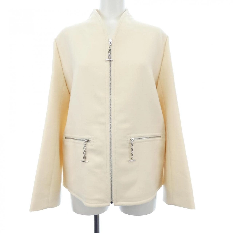 【Mã giảm giá】Áo khoác không cổ HERMES 641814