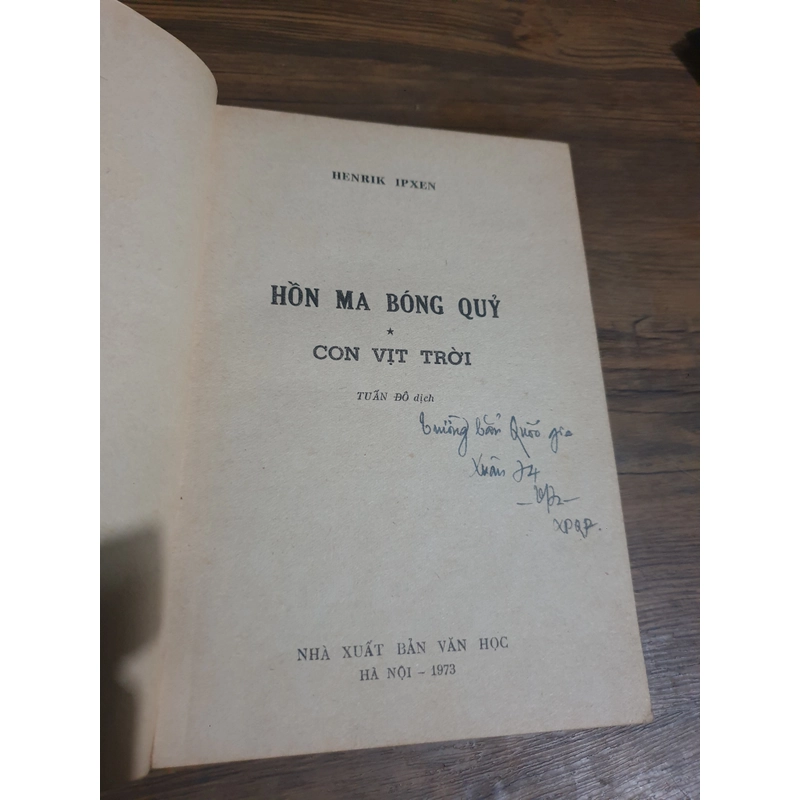 Ibsen_ Hồn ma bóng quỷ, Con vịt trời _ Tuấn Đô dịch _ 1973 442938