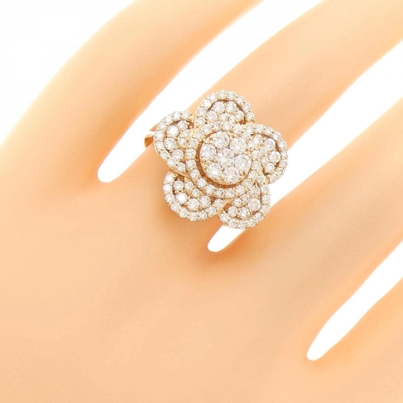 Nhẫn kim cương pavé hoa K18PG 1.12CT 672227