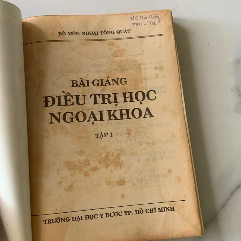 Bài giảng điệu trị học ngoại khoa, Trương Công Trung-Nguyễn Đình Hối 710631