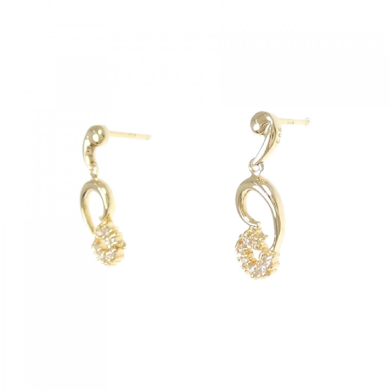 K18YG Bông tai kim cương 0.10CT - Hàng hiệu Chính hãng 868763