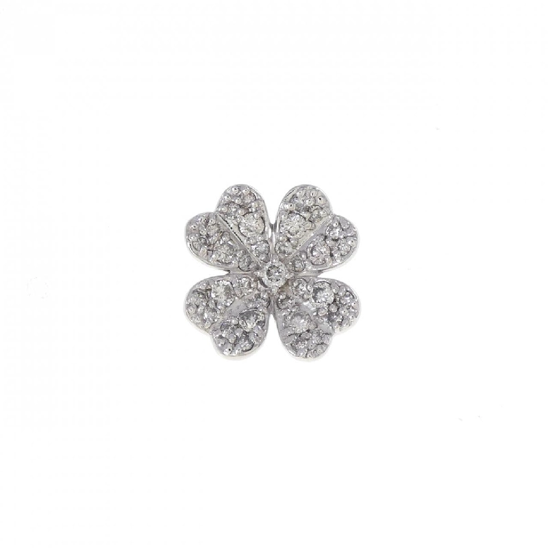 K18WG Cỏ ba lá Kim cương Brooch - Hàng hiệu Chính hãng 877728