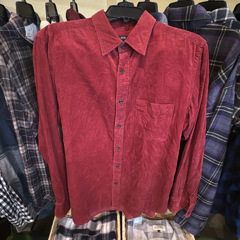 Áo sơ mi Uniqlo nhung tăm 451920