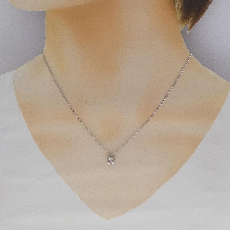 K14WG Dây chuyền kim cương 0.05CT - Hàng hiệu Chính hãng 856931