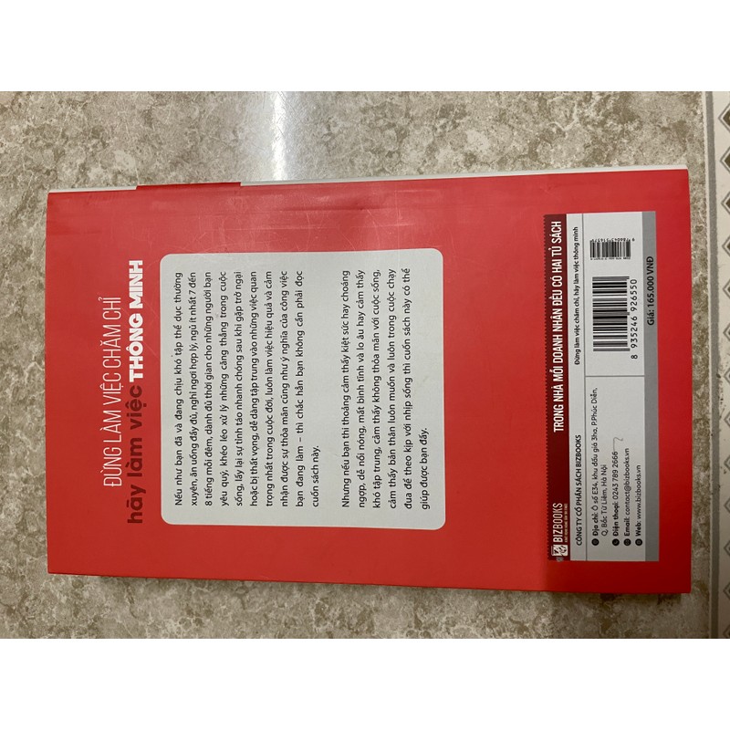 Sách Đừng Làm Việc Chăm Chỉ mới nguyên seal 181606