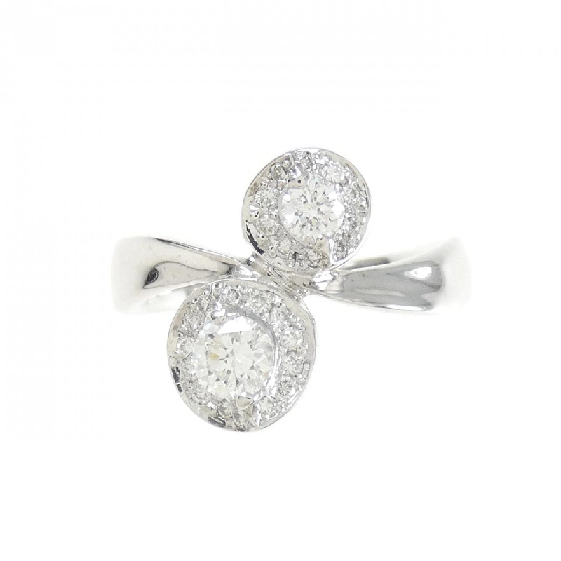 Nhẫn kim cương K18WG 0.386CT 672293