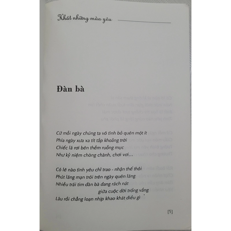 Khát những mùa yêu - Trần Ngọc Mỹ (còn mới 90%) 492004