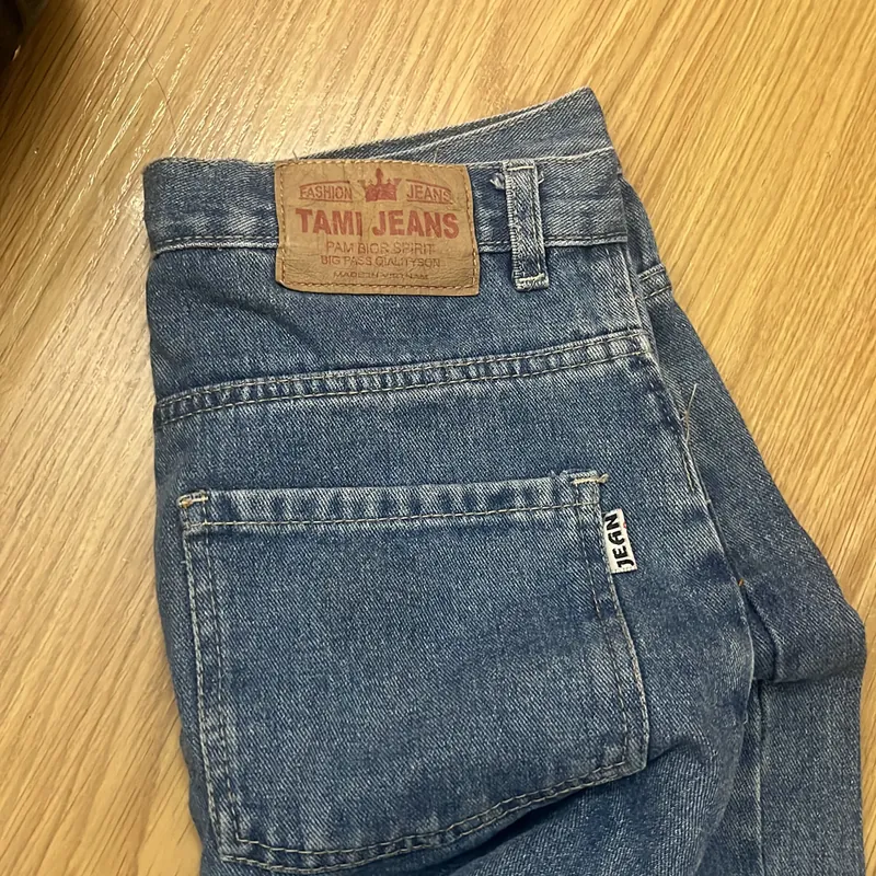 Quần jeans xanh đậm, tua rua 728803