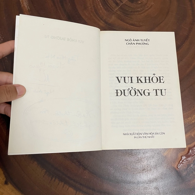 [Chữ Ký Tác Giả] - II Tựa sách: Vui Khoẻ Đường Tu - Ngô Ánh Tuyết, Chân Phương - 2008 443470