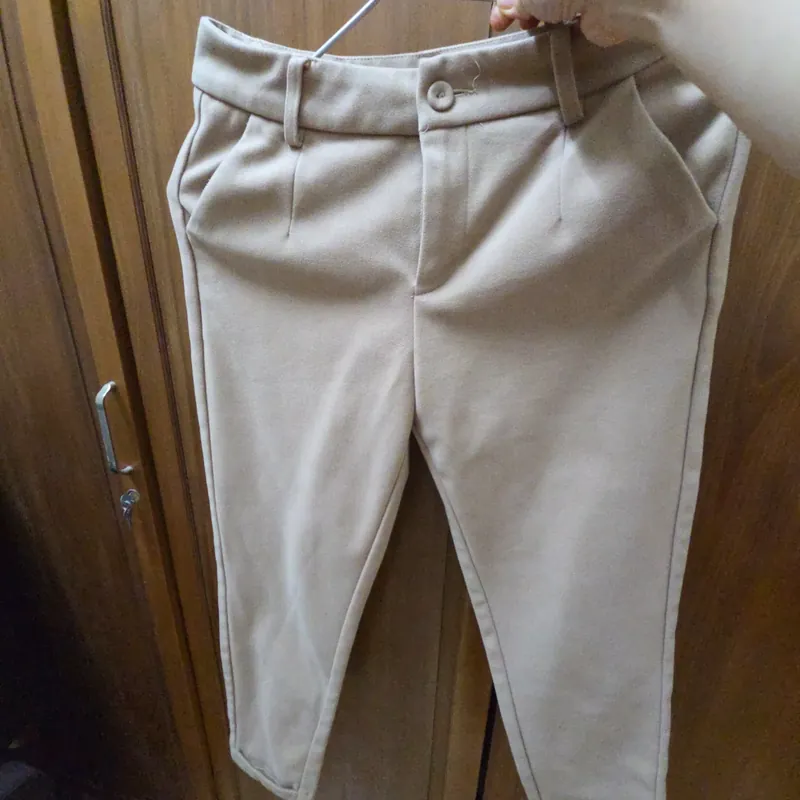 Quần beggi dạ màu vàng da 740024