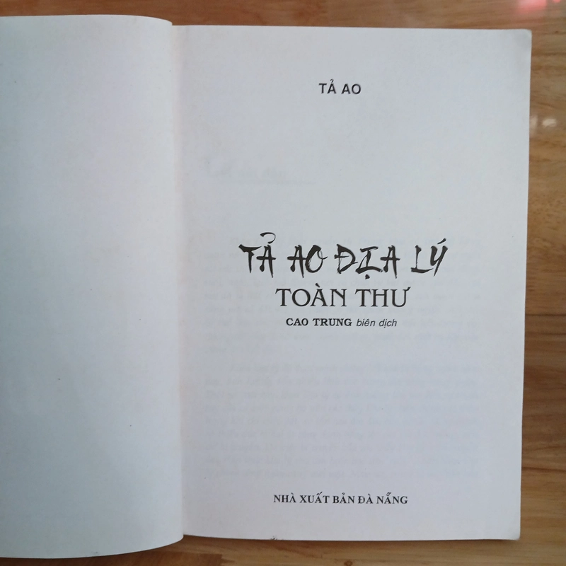 Tả Ao Địa Lý Toàn Thư - Cao Trung biên dịch 336073