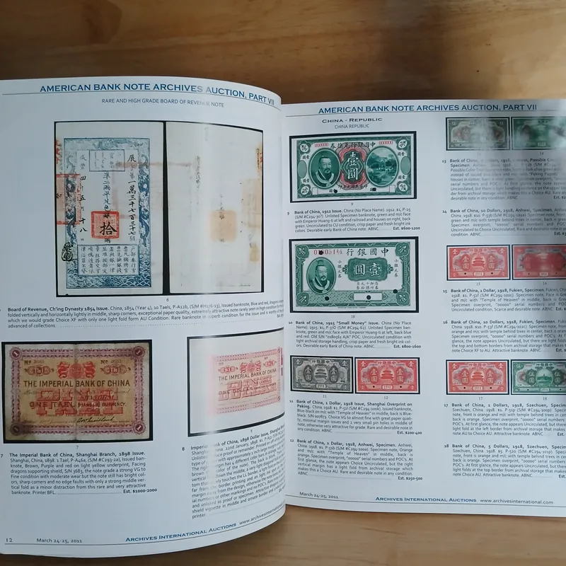 American Bank Note Company Archives Auctions, Part VII 590053