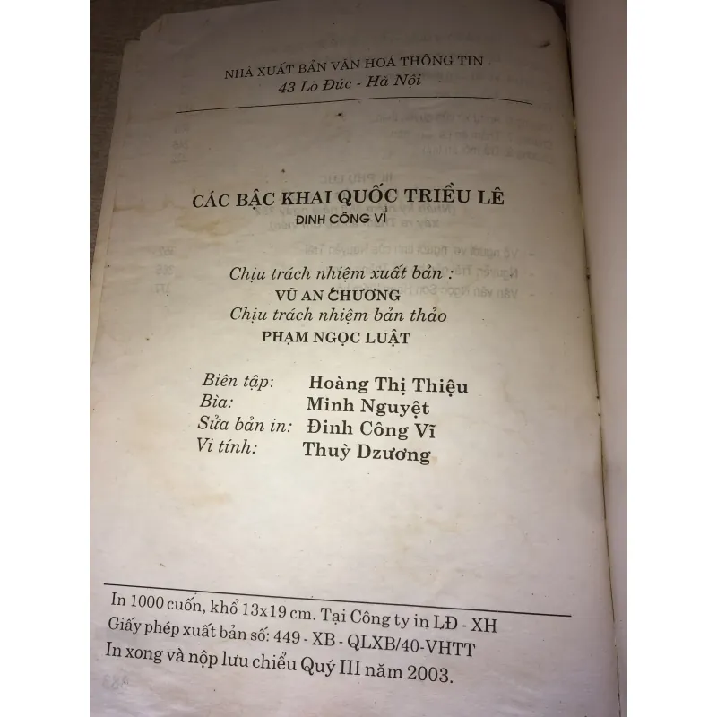 Các bậc khai quốc triều lê 972650