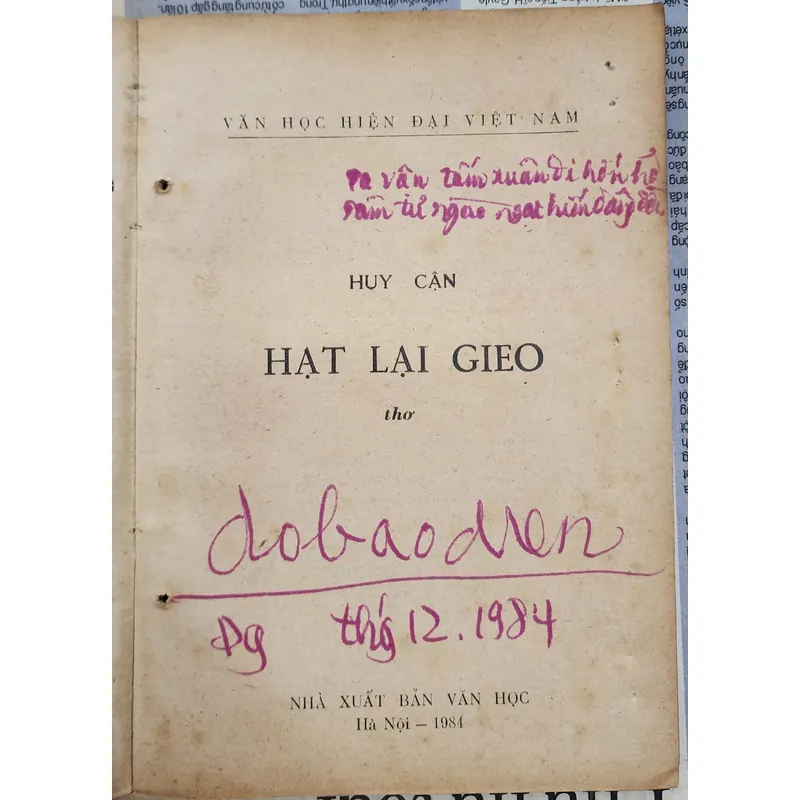 Thơ Huy Cận: HẠT LẠI GIEO 703968