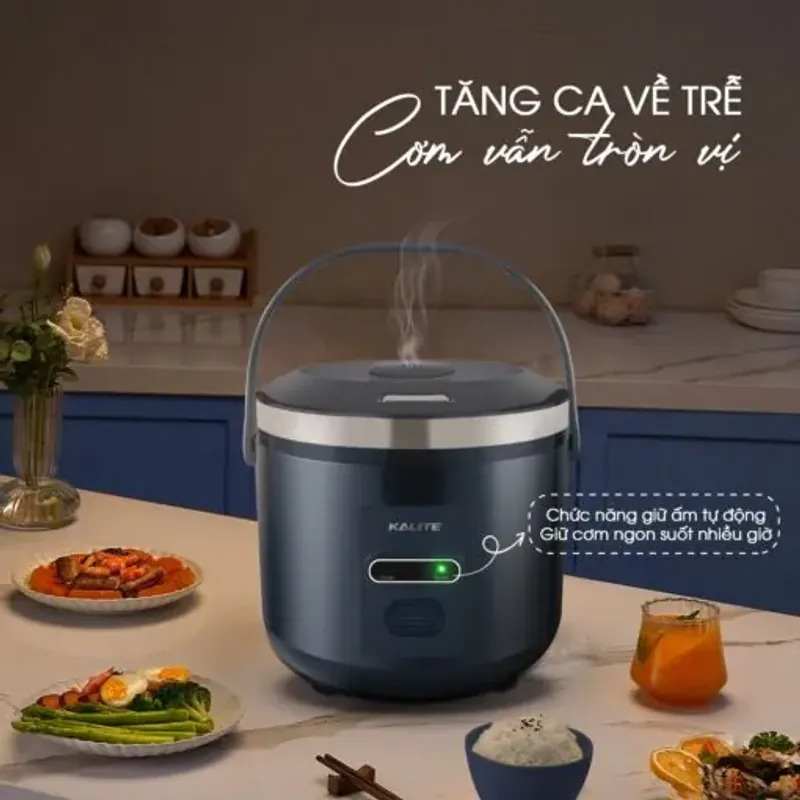 Nồi cơm điện Kalite KRC8218 dung tích 1.8L đa chức năng, cơm ngon trọn vị, chính hãng 100% 572907