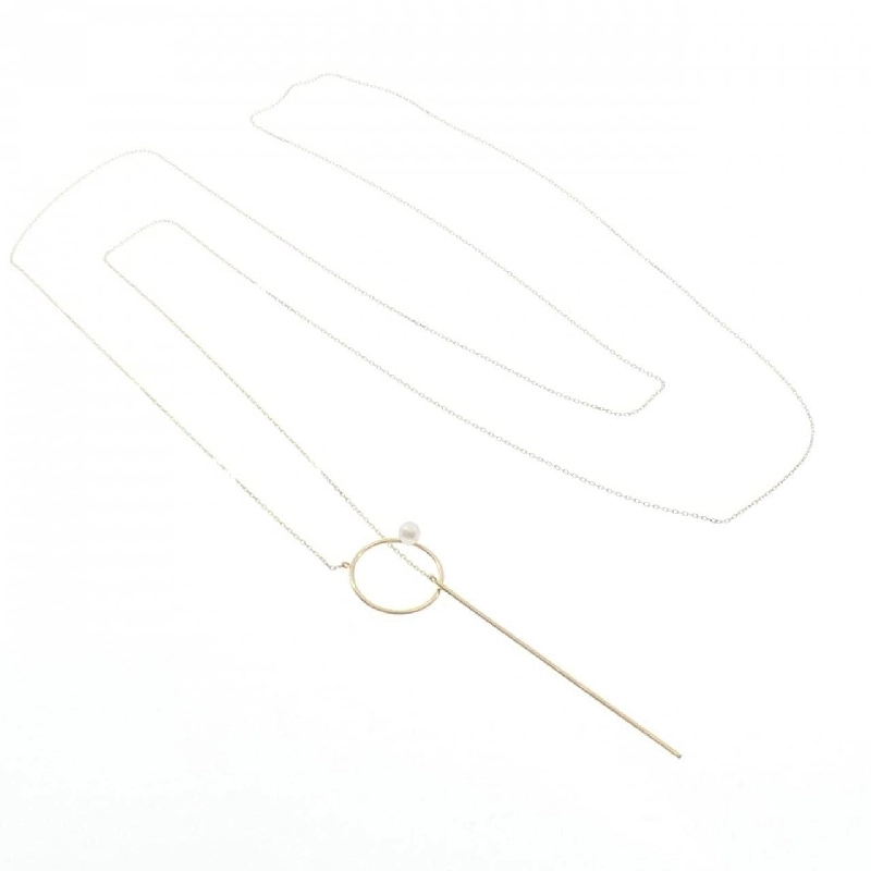 K18YG Ngọc trai nước ngọt Dây chuyền 3.8mm - Hàng hiệu Chính hãng 855721