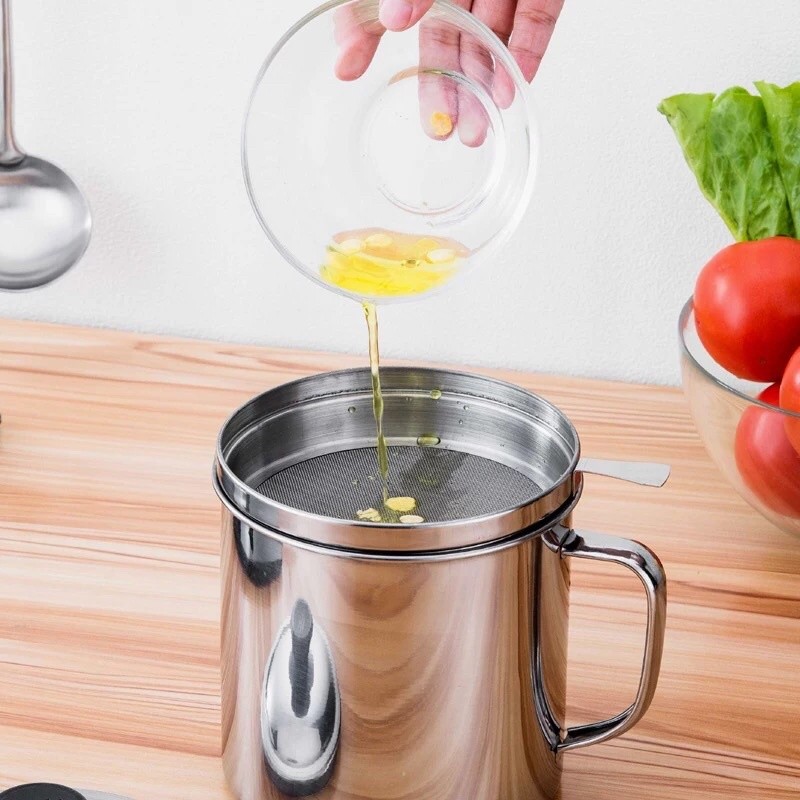 Ca lọc dầu ăn đã qua sử dụng có nắp 457