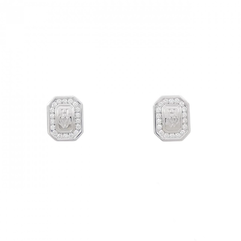 Khuyên tai logo HW Harry Winston 666063