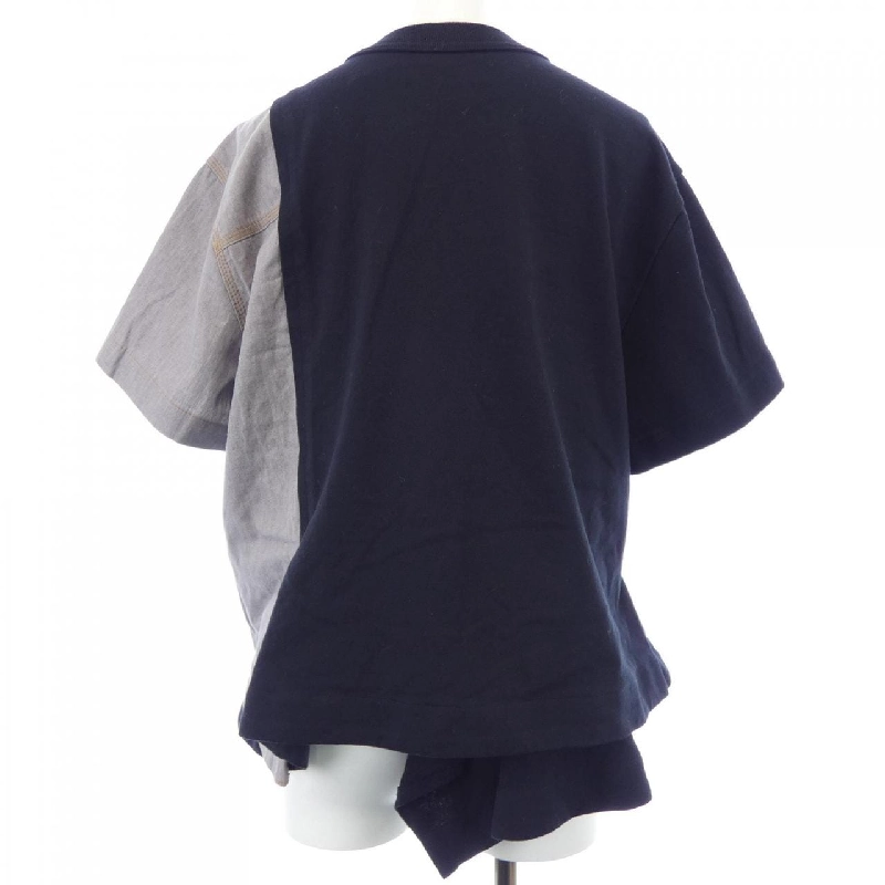 Áo thun DUNGAREE COTTON JERSEY 25-08268 của SACAI - Hàng hiệu Chính hãng 775484