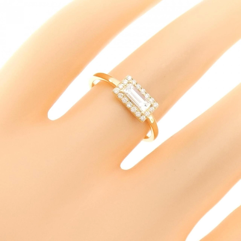 【Sản phẩm mới】Nhẫn kim cương K18YG 0.28CT 672152