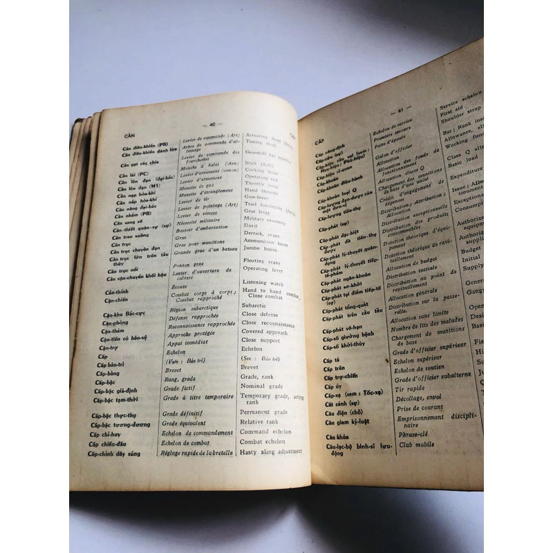 📖 TỪ ĐIỂN QUÂN SỰ VIỆT – PHÁP – MỸ 1962 552527