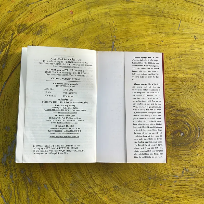 CHUÔNG NGUYỆN HỒN AI - ERNEST HEMINGWAY 961470