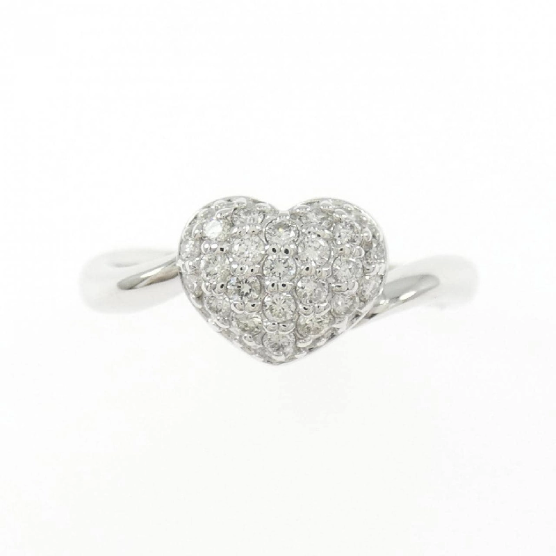 Nhẫn kim cương hình trái tim K18WG 0.21CT 667225