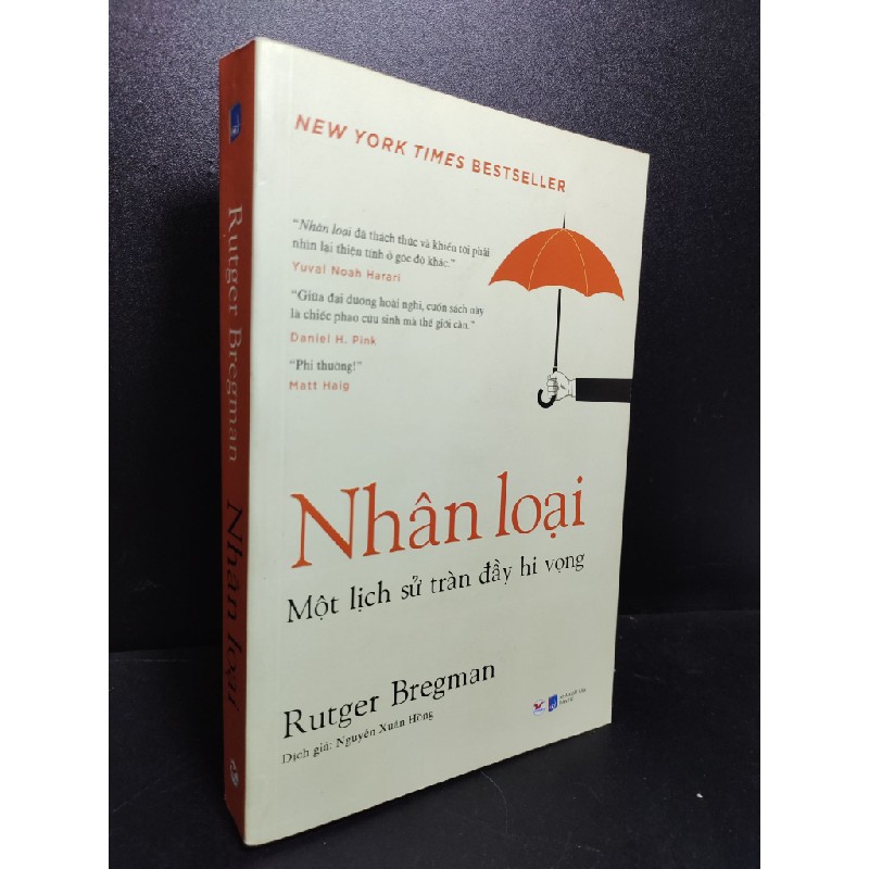 Nhân loại một lịch sử tràn đầy hi vọng Rutger Bregman 2021 mới 90% HCM0411 31826