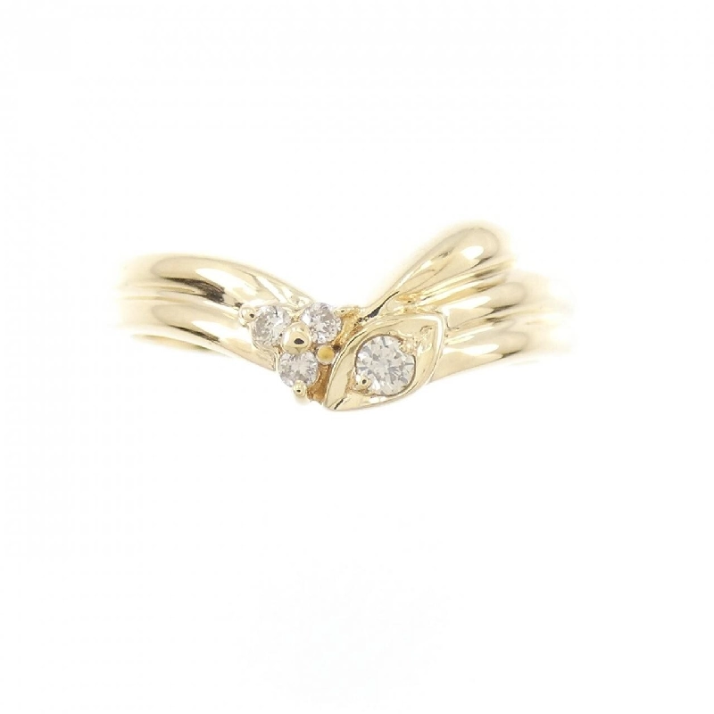 Nhẫn kim cương K18YG 0.06CT 672590