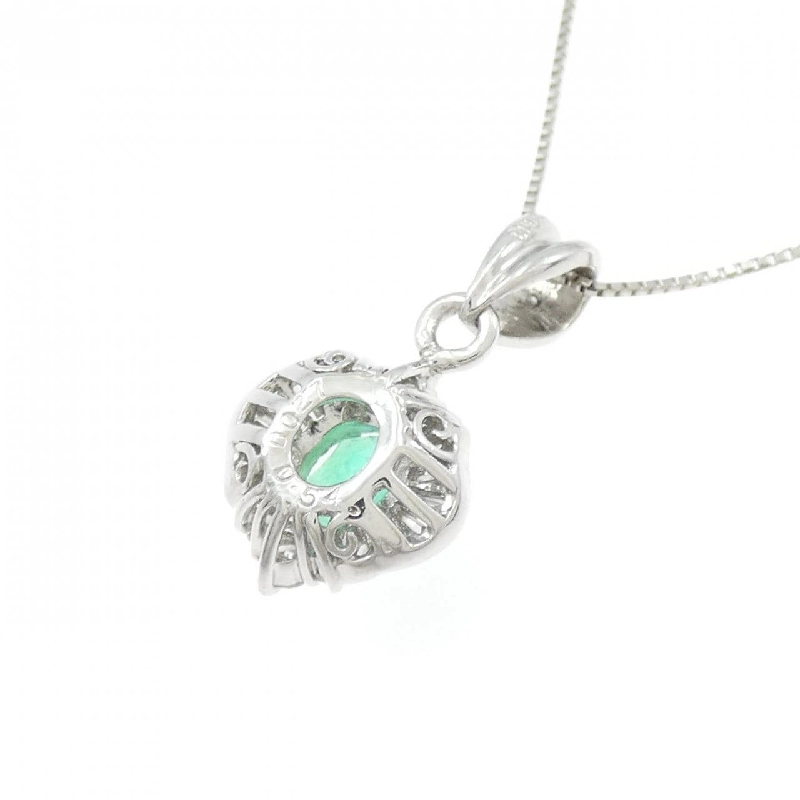 Dây chuyền ngọc lục bảo PT900/PT850 0.54CT - Hàng hiệu Authentic 857039