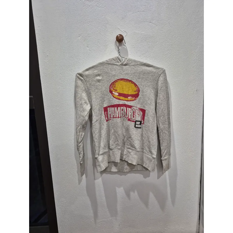 Uniqlo × Andy Warhol SPRZ NY Hamburger Pop Art hoodie (sz 150) chính hãng (đã qua sử dụng) 738179