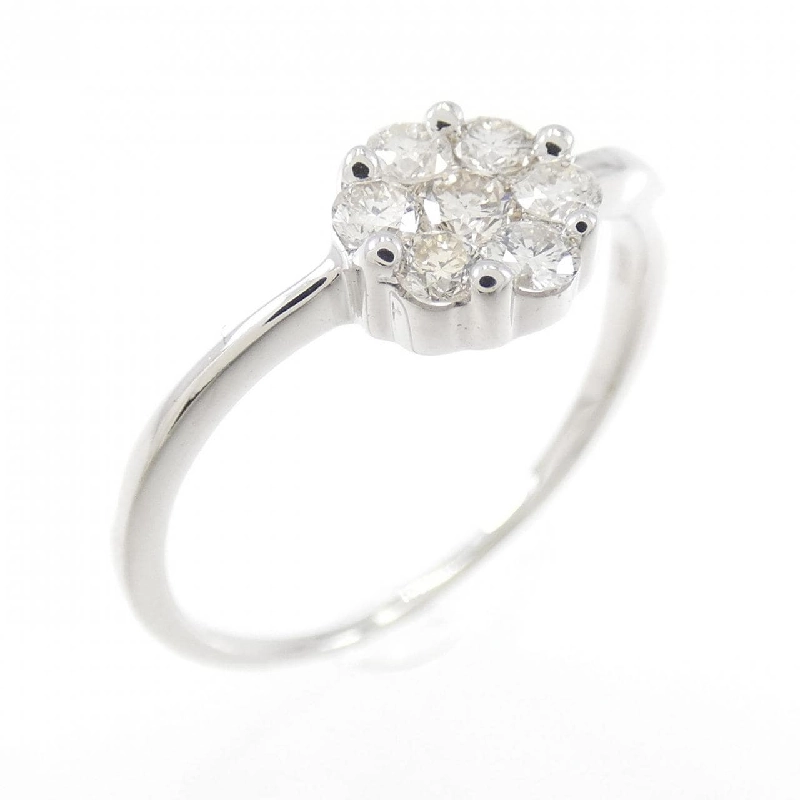 Nhẫn kim cương K18WG hoa 671255