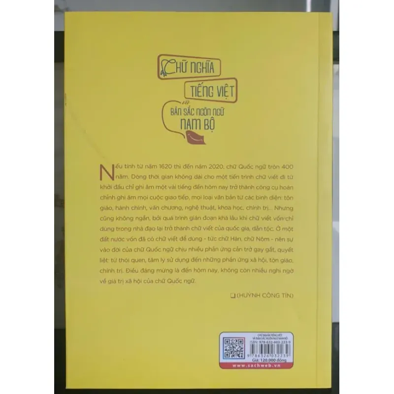 Chữ Nghĩa Tiếng Việt và Bản Sắc Ngôn Ngữ Nam Bộ - Huỳnh Công Tín 737003