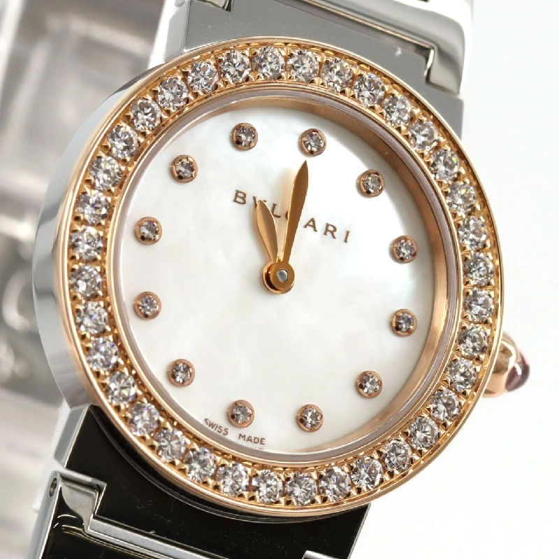 Bulgari Bulgari Bulgari PG kết hợp/D･12P BBLP26SG/102477 SSxPG Quartz - Hàng hiệu Chính hãng 875954