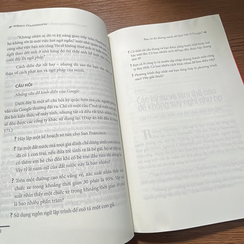 Bạn có đủ thông minh để làm việc ở Google William Poundstone 357208