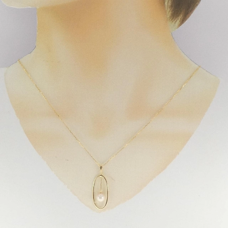 K18YG Vòng cổ ngọc trai Akoya 7mm - Hàng hiệu Chính hãng 861137