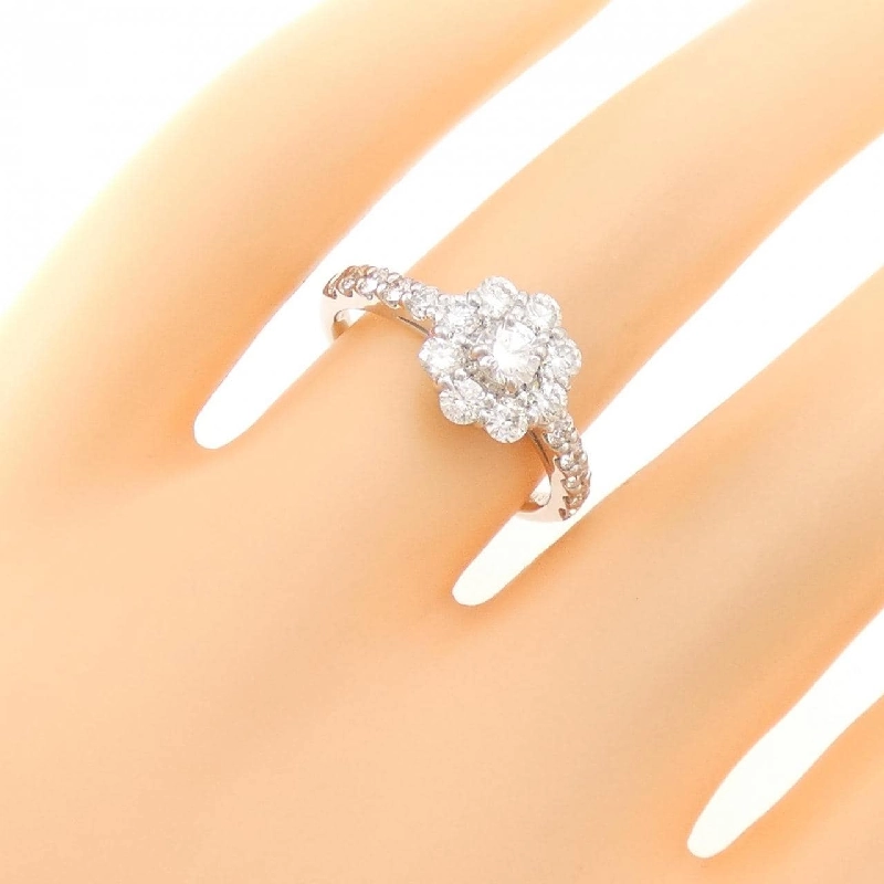 Nhẫn kim cương hồng PT900 hoa 0.179CT 671995