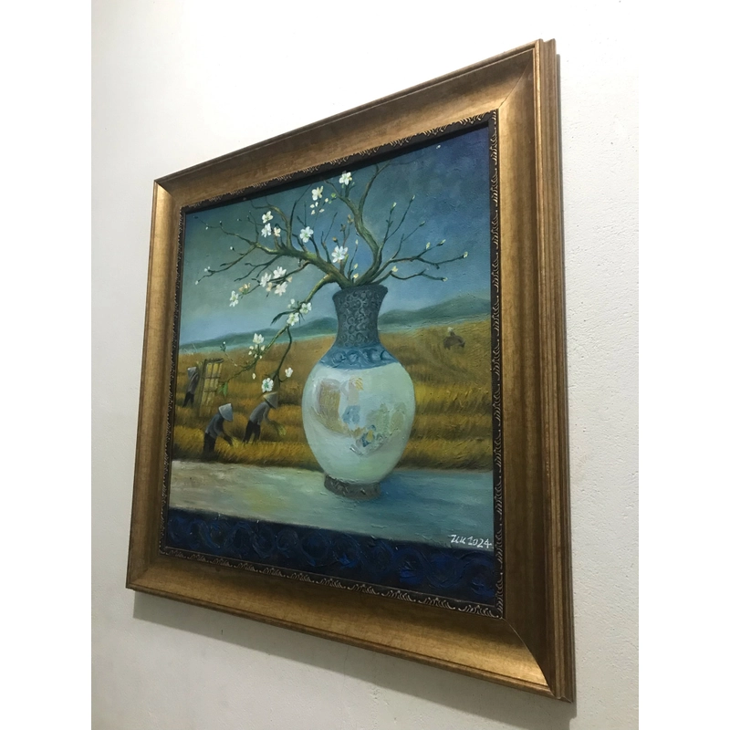 Tranh sơn dầu (60cm x 60cm) kèm khung 528072