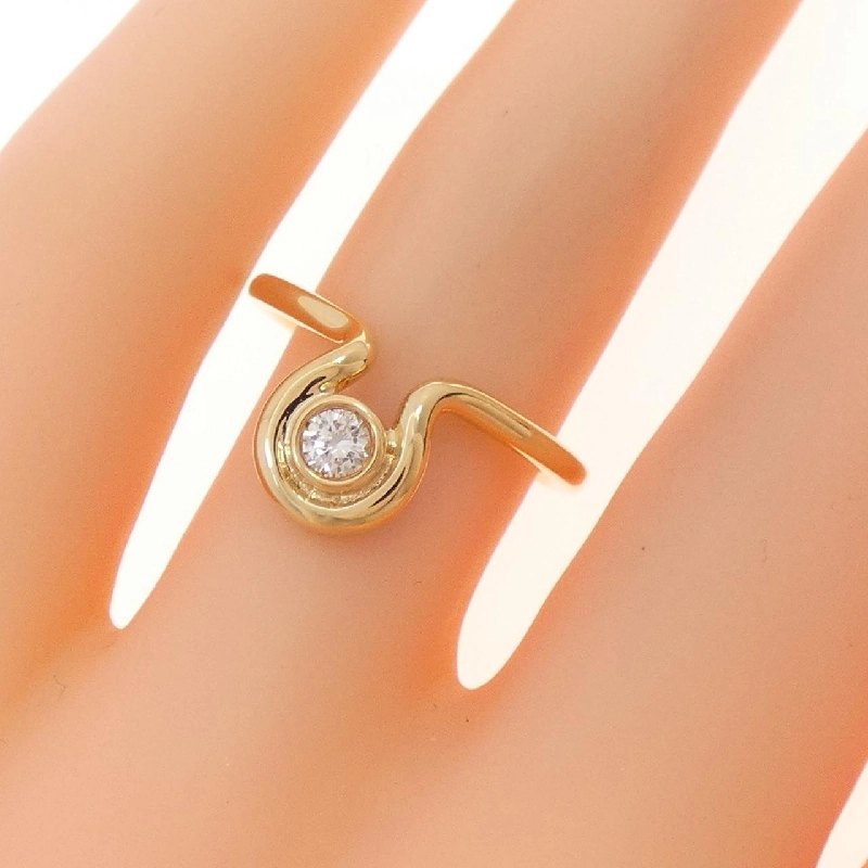 Nhẫn kim cương K18YG 0.10CT 671544