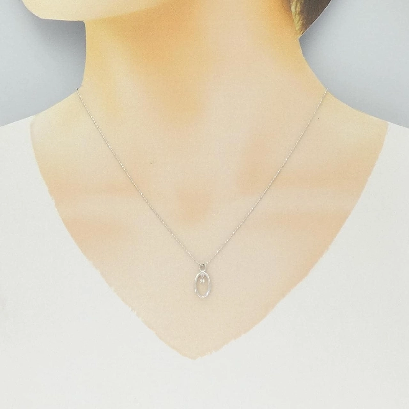 K18WG Dây chuyền kim cương 0.05CT - Hàng hiệu Chính hãng 859762