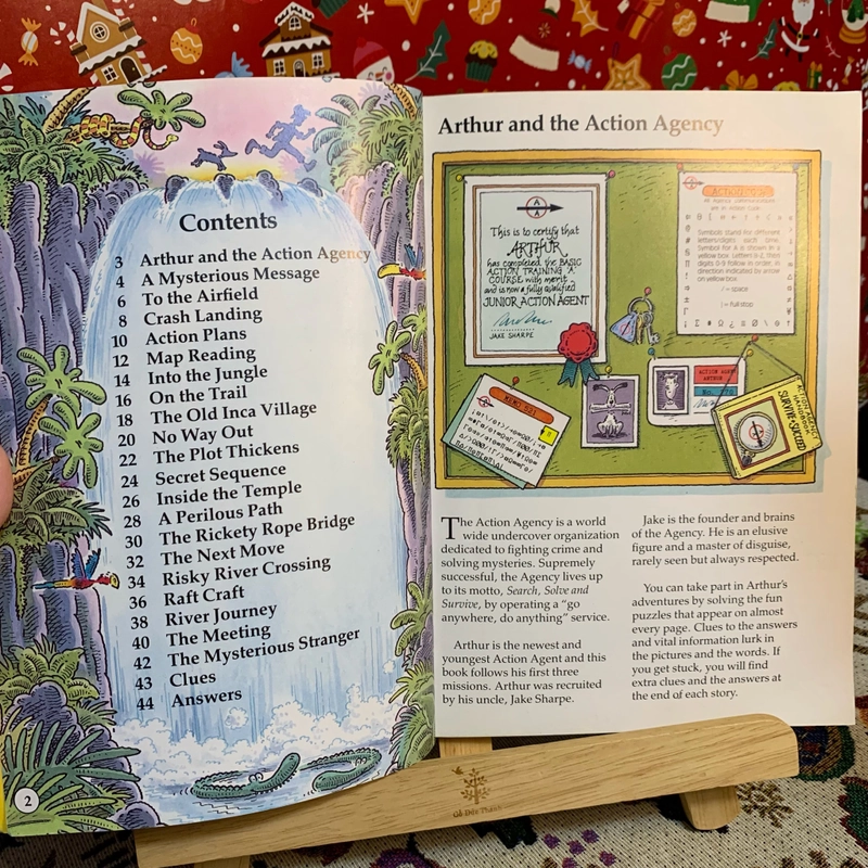 Sách ngoại văn Agent Athur’s Jungle Journey, used uk, sách ngoại văn cũ cho trẻ em 318355