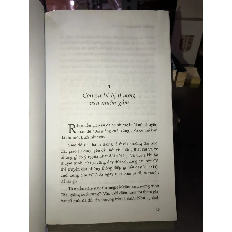 Bài giảng cuối cùng - Brandy Pausch 777048